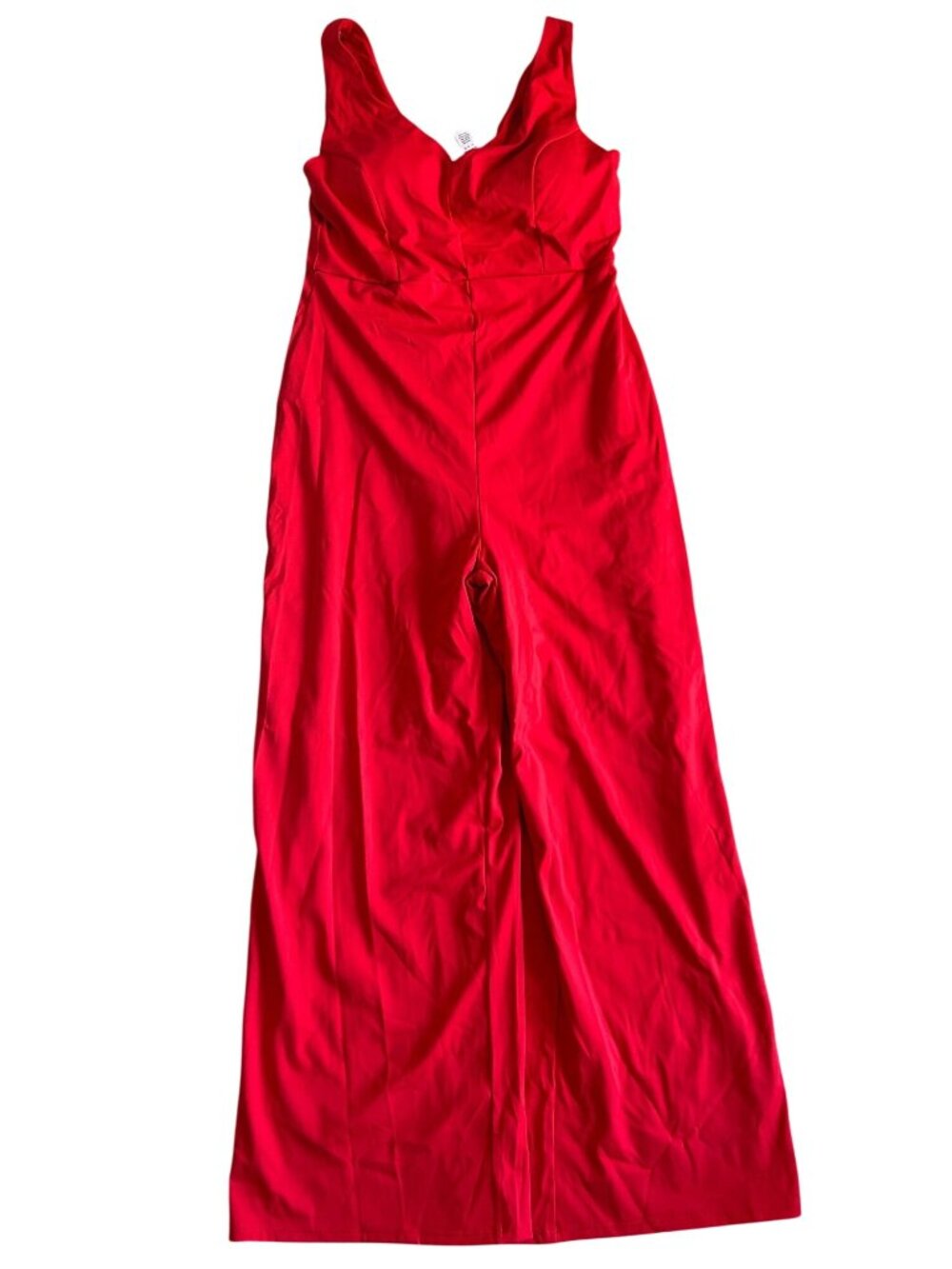 Popilush Women's Sz 3XL Red Shapewear Slimming Wide-Leg Jumpsuit